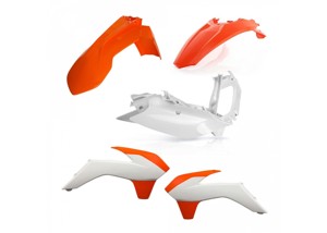 Plastic Kit - Orange & White Original '16 - For 14-16 KTM XC/EXC