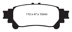 Greenstuff Rear Brake Pads - For 10+ Lexus RX350 3.5 (Japan)