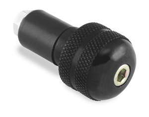 Anti Vibration Motorcycle Bar Ends - 1" - Black