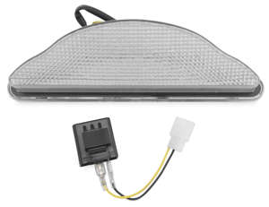 Clear Integrated Tail Light - LED Stop & Turn Lights - WARRIOR 02-09