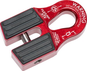 FlatLink XTV Winch Line Shackle Mount - Red