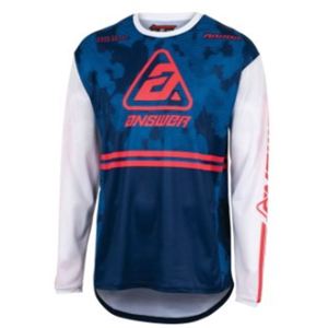 23 Arkon Trials Jersey Blue/White/Magenta Youth - Small