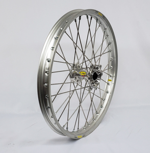 70-R Series 1.60X21 Complete Front Wheel set - All Silver - For Honda CR & CRF 125-500