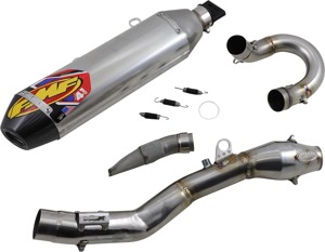 Aluminum Factory 4.1 Full Exhaust w/ SS MegaBomb - For 20-21 Husqvarna FE450