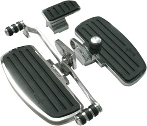 Adjustable Driver Floorboards Chrome - For 01-15 Honda GL1800