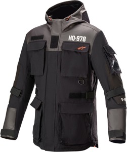 Daiji Parka Motorcycle Rain Jacket 2X-Large - Black