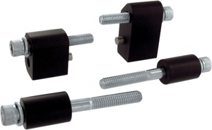 Driver Floorboard 1-1/4" Extensions - Black