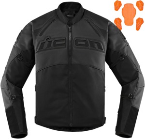 Contra 2 Stealth Leather Riding Jacket Black Small