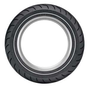 American Elite Bias Rear Tire - MT90B16 M/C 74H TL - Narrow Whitewall