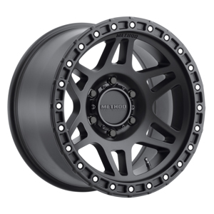 MR312 17x9 -12mm Offset 6x5.5 106.25mm CB Matte Black Wheel