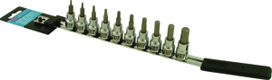 10Pc Hex/Allen SAE Socket Bit Set 5/64,3/32,1/8,9/64,5/32,3/16,7/32,1/4,5/16,3/8