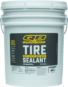 QuadBoss Tire Sealant - 5 gallon, Heavy Duty Tire Stop-Leak - Seals up to 1/2" tread & 1/4" sidewall punctures