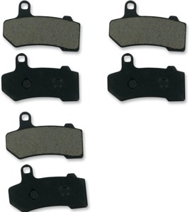 Complete Pad Set - Semi-Metallic Brake Pads - Replaces H-D # 41854-08, 42897-08, 42897-06 & 42850-06