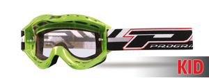 3101 Green Atzaki Youth MX Goggles - Clear Lens