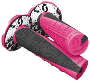 Duece 2 Motorcycle Grips Pink/Black 7/8"