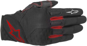 Crossland Motorcycle Gloves Black/Red Medium