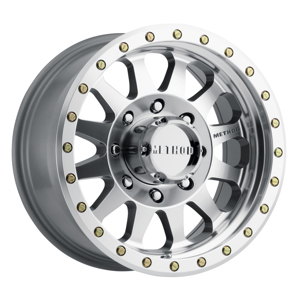 MR304 Double Standard 17x8.5 0mm 8x6.5 130.81mm CB Machined/Clear Coat Wheel