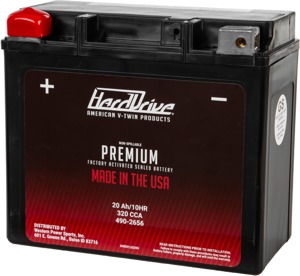 Premium Battery GYZ/ YTX20H - For Harleys w/ GYZ20H