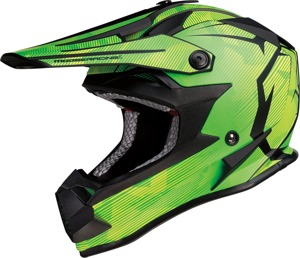 F.I. Agroid Camo Green Yellow Helmet Youth MD