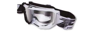 3300FL Vision MX Goggles - Black & White w/ Clear Lens