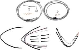 Extended Braided S.S. Control Cable Kit For 18" Gorila Bars