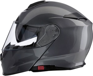 Solaris Modular Street Helmet Gloss Silver Small