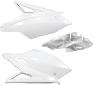 Side Panels - White - For 17-18 Kawasaki KX250F