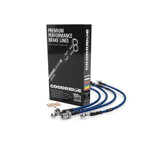 2016+ Ford Focus RS MK3 Phantom Stainless Steel Brake Lines - Electric Blue