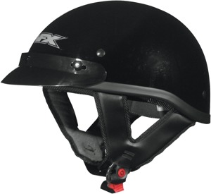 FX-70 Street Half Helmet Gloss Black Small