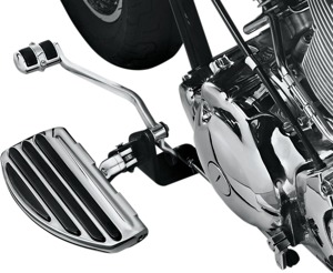 ISO-Board Driver/Passenger Floorboards Chrome - For Harley