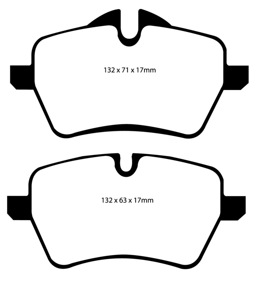 Ultimax2 Front Brake Pads - For 07-14 Mini Hardtop 1.6 Turbo Cooper S