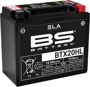 SLA Factory Activated AGM Maintenance Free Battery - Replaces YTX20HL