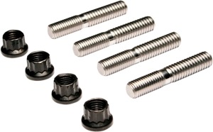 Exhaust Stud Kit w 12-Point Nuts - Complete Kit For H-D BT & Evo