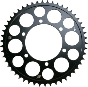 Steel 520 Rear Sprocket 50T - Black - For GSXR FZ1 R1 R6 R7 300 Ninja