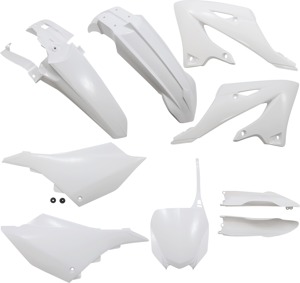 Full Plastic Kit - White - For 22-23 Yamaha YZ125/250