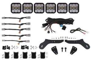 17-20 Ford Raptor SS5 Grille CrossLink Lightbar Kit - Pro White Combo