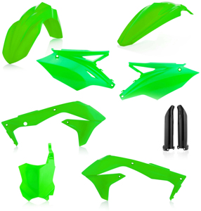 Full Plastic Kit - Fluorescent Green - For 2018 Kawasaki KX450F