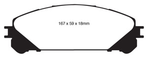 Greenstuff Front Brake Pads - For 10+ Lexus RX350 3.5 (Japan)