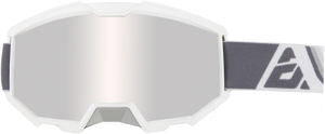 Answer Apex 3 Goggles Grey/White - Adult - Grey/White adult goggles with mirrored lens