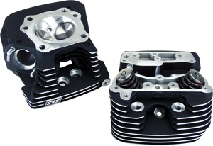 Black Super Stock Cylinder Heads - Head Kit Super Stock Blk