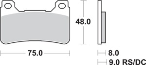 Sintered Brake Pads - 809Hs Sint Brake Pads Sbs