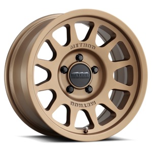 MR703 17x8.5 0mm Offset 5x5 71.5mm CB Method Bronze Wheel