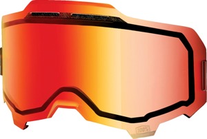 Armega Injected Vented Dual Pane Red Mirror Lens by 100%