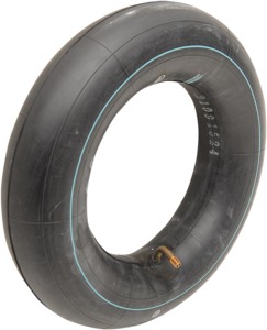 Standard Inner Tube w/90 Degree Bend Valve - 80/90-10 & 3.00-10 - JS-244A Tall Threaded Metal Valve Stem