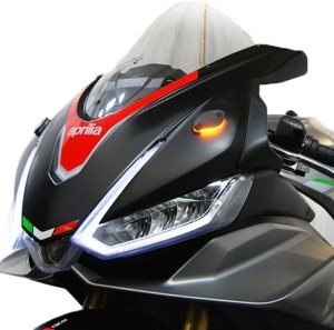 21-24 Aprilia RSV4 Mirror Block Off Turn Signals