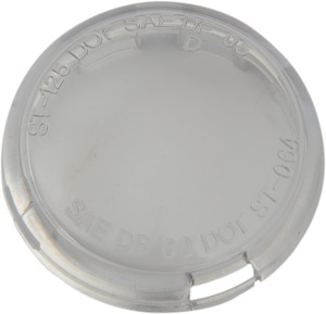 Clear 2" Bullet Style Turn Signal Lens - Single - Replaces Harley 68973-00 for 99+ 2" Bullet Signals