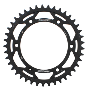 Rear Steel Sprocket 41T - Black - For 80-16 Kawasaki Suzuki