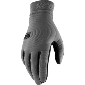 100% Brisker XTR Cold Weather Gloves Charcoal XL - 196261042559