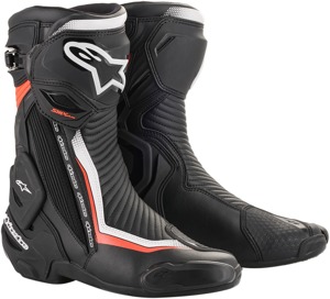 SMX Plus Street Riding Boots Black/Red/White US 10.5