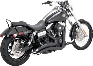 Vance & Hines HD Dyna 06-17 Big Radius 2-2 Black PCX Full System Exhaust